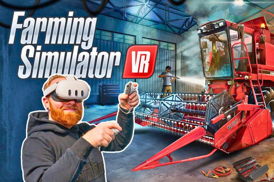 Farming Simulator VR on Meta Quest with Clear Vision VR Lenses