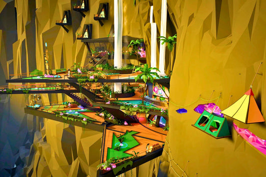 Walkabout Mini Golf: Crystal Lair VR with Adjustable VR Lenses
